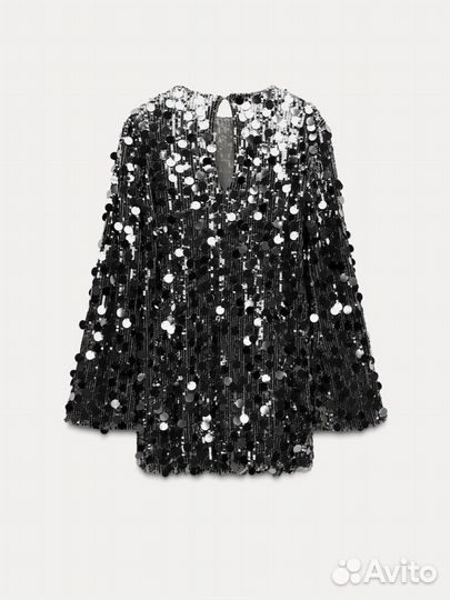 Платье с пайетками Zara