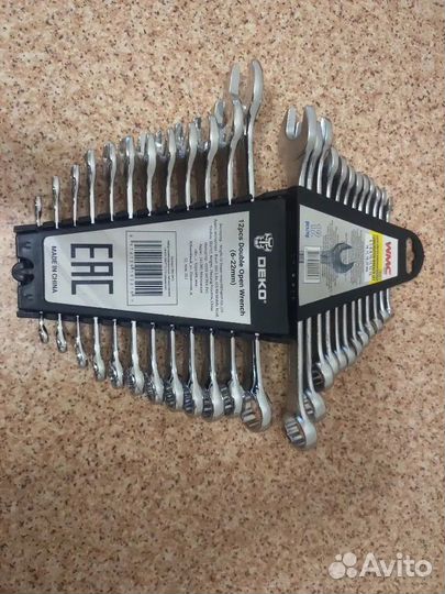 Набор ключей 12 предметов Новый