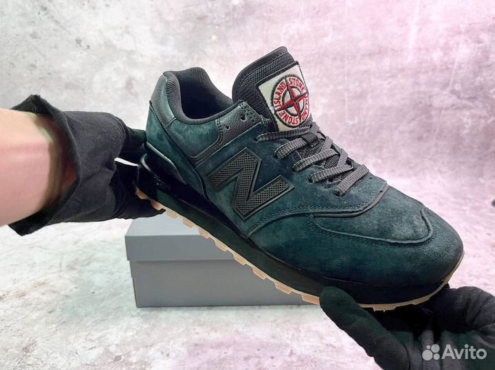 Кроссовки New Balance 574 Stone Island эргономичные