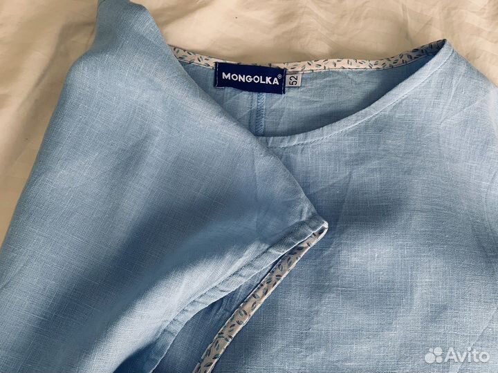 Женское льняное платье 