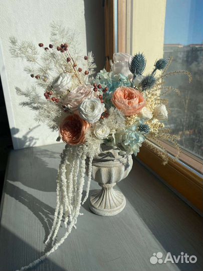 Композиция из стабилизированных цветов