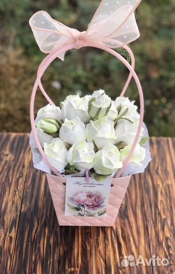 Цветы из зефира