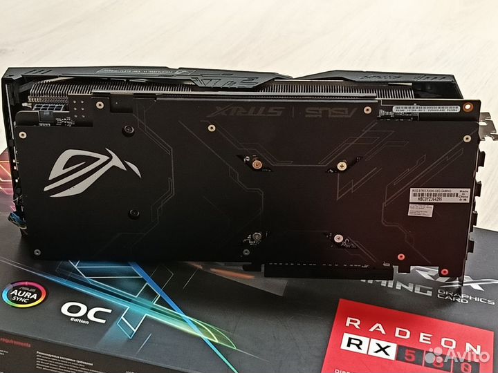 Видеокарта RX 580 8Gb Asus ROG