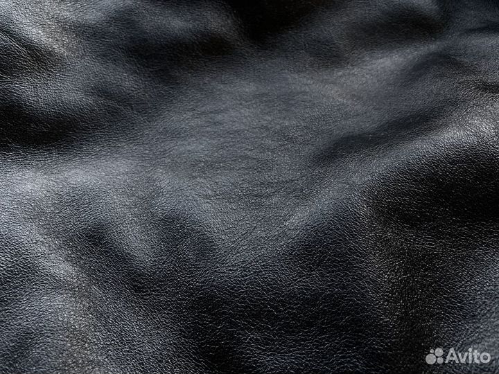 Шикарная кожа. Люкс. Натуральная шкура. Чёрная