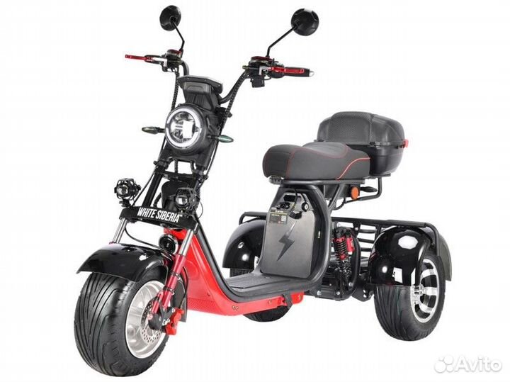 Электроскутер white siberia PRO trike+ 3000W
