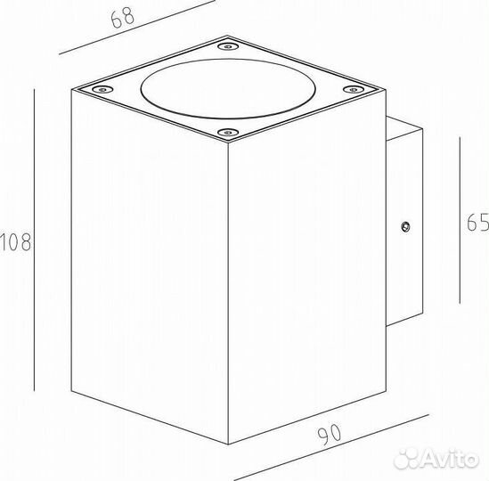 Накладной светильник Deko-Light Cubodo II Double D