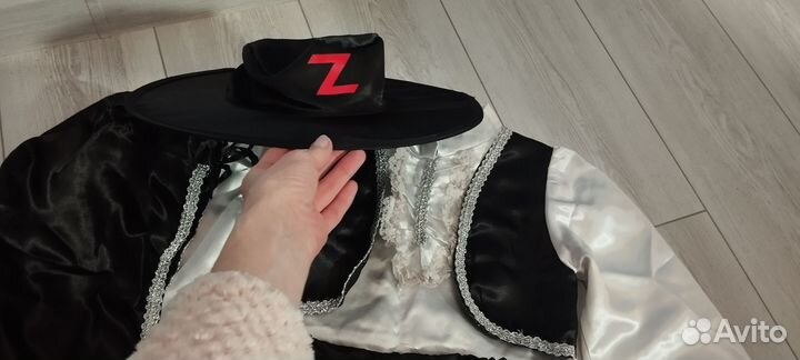 Новогодний костюм Зорро на мальчика 4-6 лет