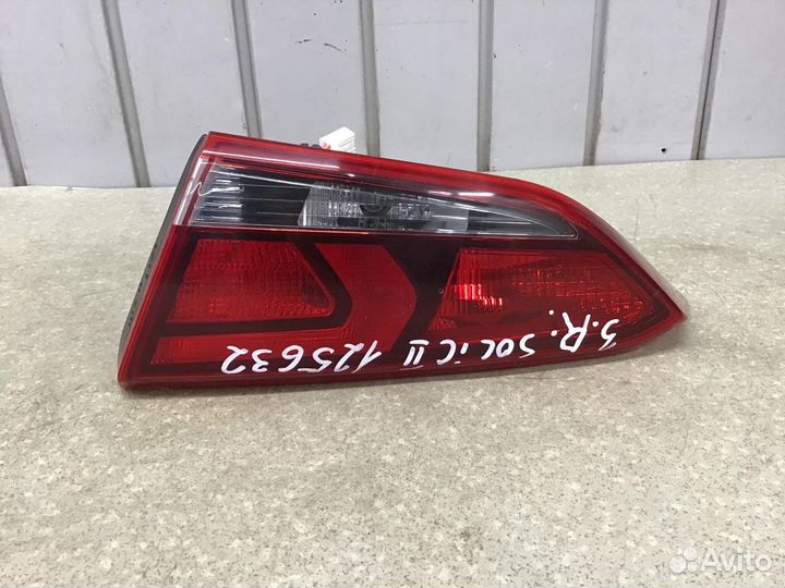 Фонарь задний внутренний правый Hyundai Solaris 20