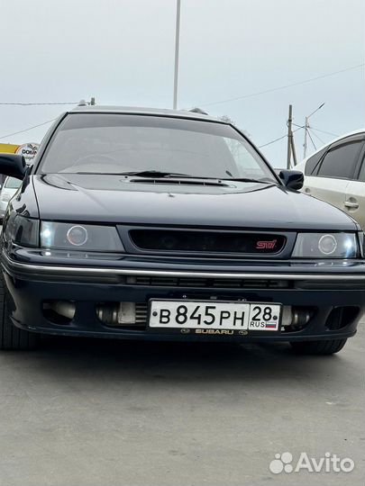 Стекла фар Subaru Legacy B10 89- гладкие, пара