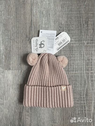 Шапка для девочки baby go Новая