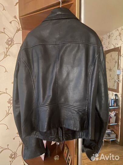 Кожаная куртка косуха женская