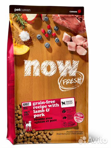 Корм NOW fresh беззерновой для взрослых собак со с