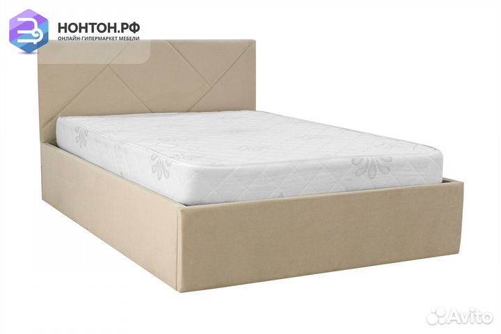 Кровать Лима 1.4 м бежевая