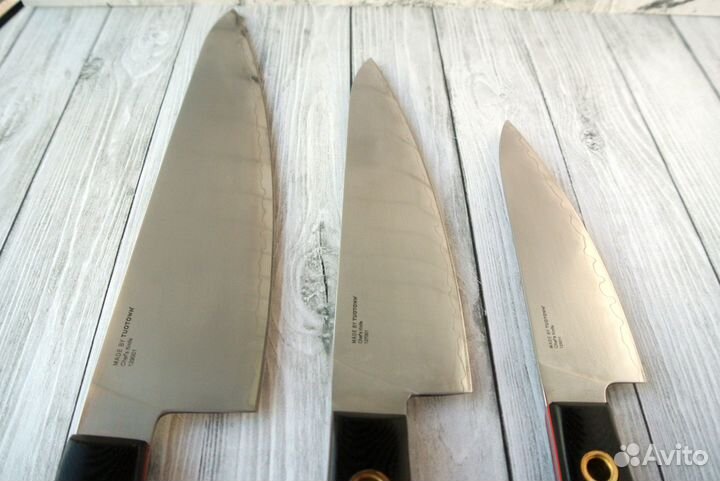Набор дамасских ножей Шеф