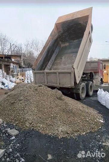 Щебень гравийный для дренажа