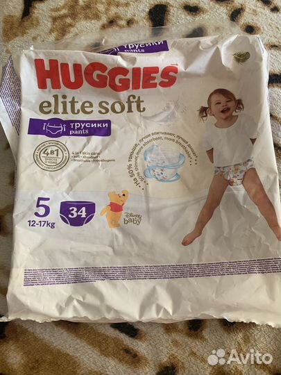 Подгузники huggies elite soft 5