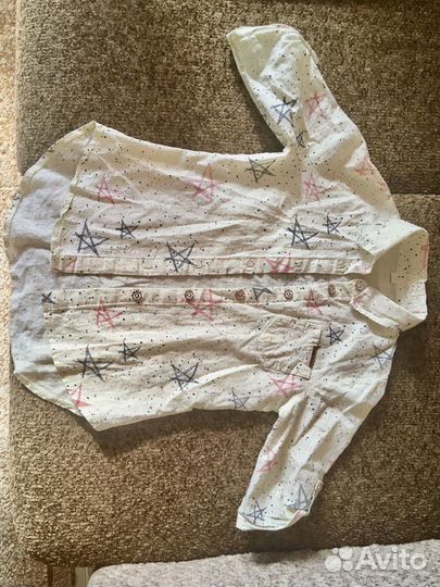 Рубашка детская для девочки, хлопок