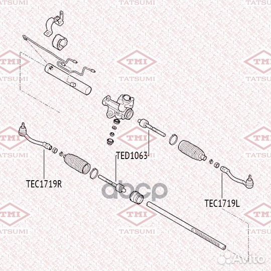 Наконечник рулевой тяги R TEC1719R tatsumi