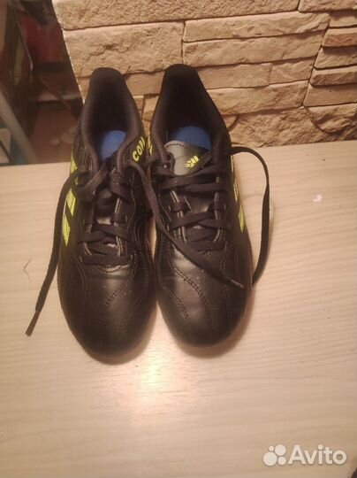 Бутсы copa sense.4 FxG J cblack/syello 35 размер