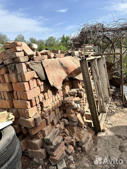 Кирпич красный бу