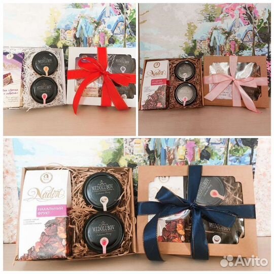 Подарочные наборы с крем-медом Медолюбов