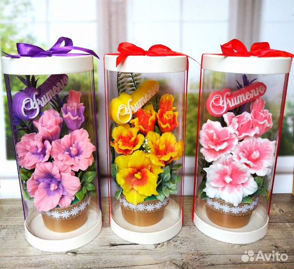 Букет для учителя из мыла ручной работы