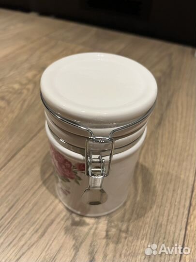 Банка для сыпучих продуктов «Розовый букет»