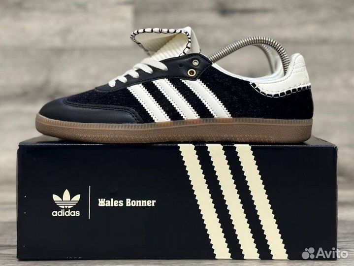 Кроссовки Adidas Samba Wales Bonner Pony Black
