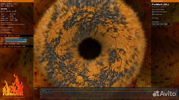 Видеокарта rx580 4gb asus