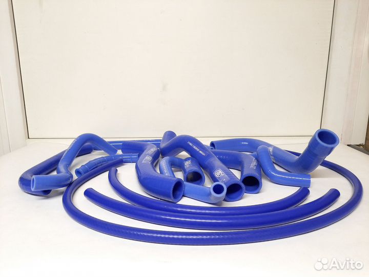 Силиконовые патрубки птп Ваз 2114 2109 Синие