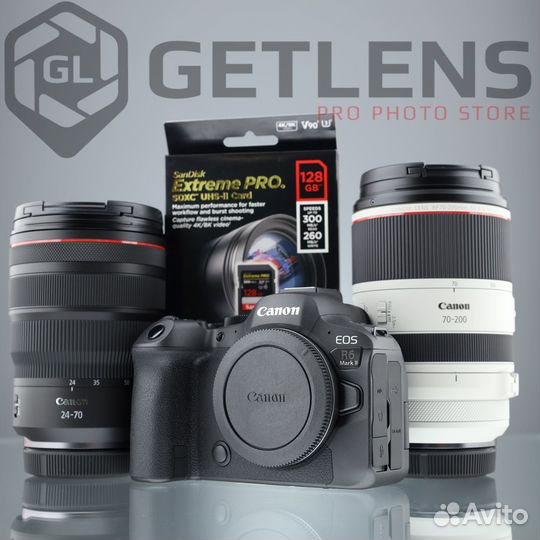 Canon R6 II+RF 15-35+RF 24-70+RF 70-200+Sony 128GB