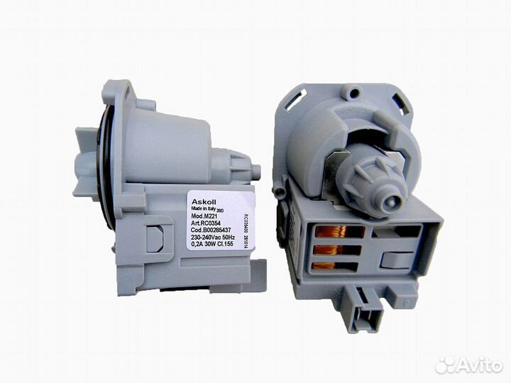 Насос сливной (помпа) Askoll M221 30 Вт (made in E