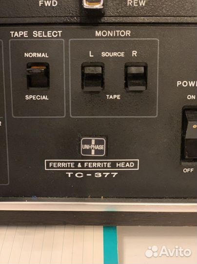 Катушечный магнитофон sony