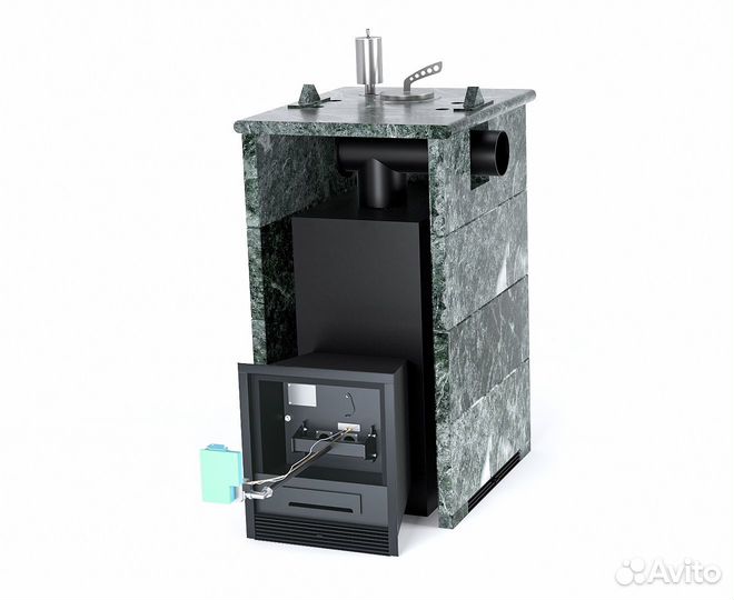Печь банная Анапа в кожухе с боковым подключением
