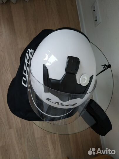 Мотошлем белый LS2 Rookie, размер S