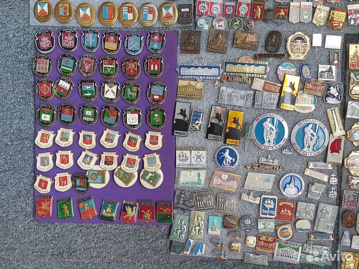 Значки гербы городов