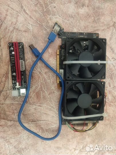 Видеокрта palit 106-100+райзер