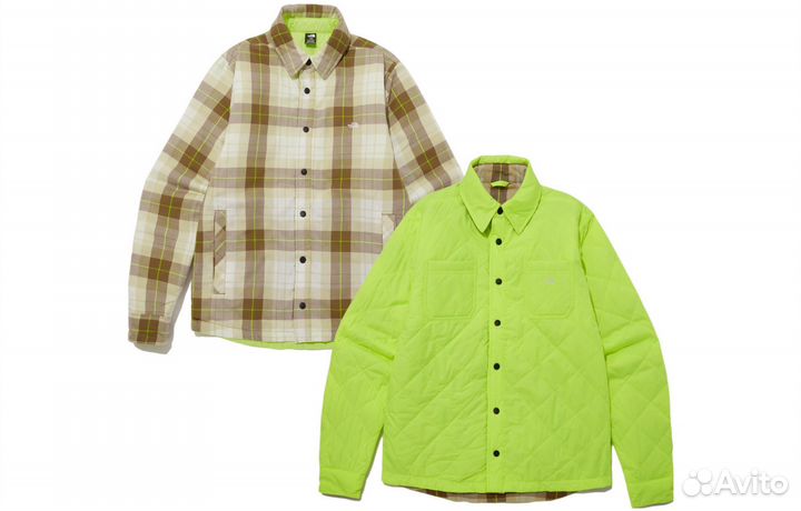 THE north face Quilted Jacket Unisex Neon Green (XXL)(93)