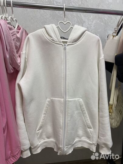 Зип худи унисекс оверсайз