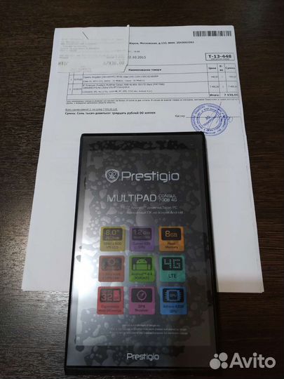 Планшет prestigio multipad