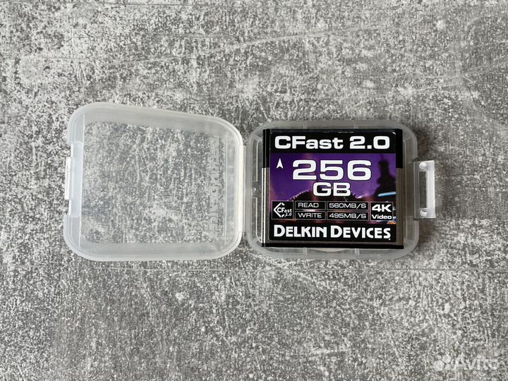 Карта памяти CFast Delkin 2.0 256 Gb