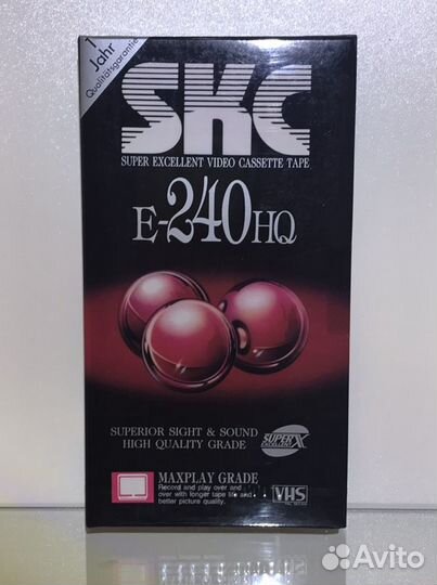 Видеокассета новая SKC E-240 VHS