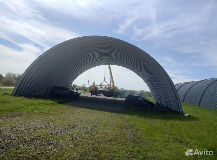 Быстровозводимые ангары в рассрочку 1021 кв.м