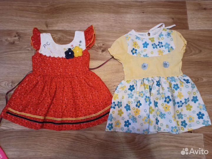 Платья для девочки пакетом 74-80