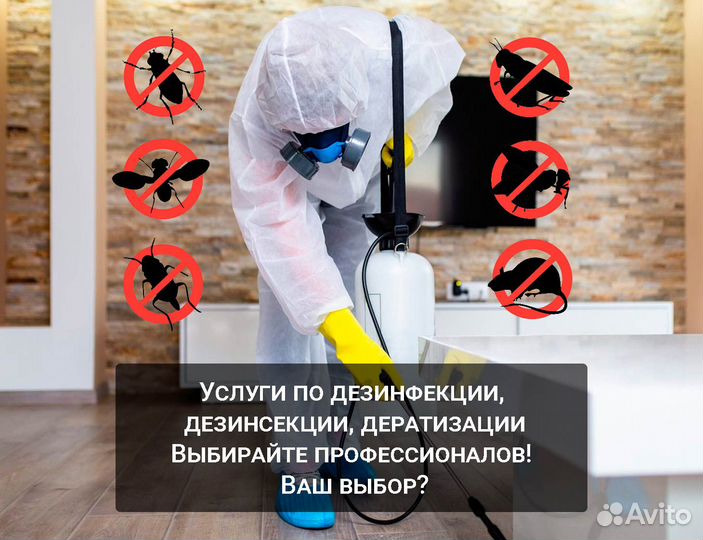 Обработка от клопов, клещей, кротов, комаров, крыс