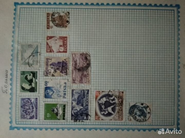 Марки стран-1865г,1952-58г