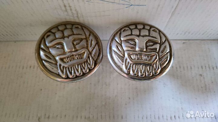 Ручки дверные металлические никелированные СССР