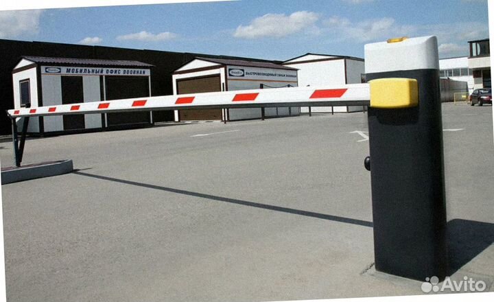 Установка шлагбаума