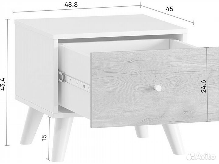 Тумба прикроватная Сальвадор Wood