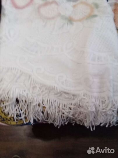Тюль с вышивкой и бахромой, Новая